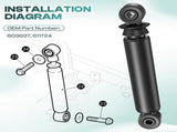 Rear Shock Absorbers for EZGO RXV Golf Cart Gas Electric Models 2008-2013.2,Replaces 603637 611724 V1259-DP01-A-5471