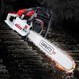Giantz Chainsaw 45CC 20" Bar Commercial E-Start Pruning Chain Saw White,Giantz Chainsaw CSAW-FT-20-RDWH
