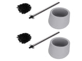 2sets Toilet Bowl Cleaner Brush Lockable Thread Convenient Practical Efficient Safe Reliable Durable V1294-YM0715-3112210116311