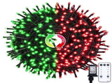 LED White Christmas Lights Outdoor, String Lights Plug in Extendable, 8 Modes Christmas Tree V1107-124-21451-RED-30M300