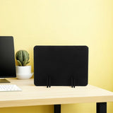 4Pcs Black Standing Desk Privacy Panel Felt Material Portable Office Desk Divider V1366-AZ2-W-22902