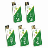 5X 60 Days USB Temperature Data Logger -30 &degC-60 &degC Report App IP67 Disposable High- Recorder V1366-AZ2-W-15676