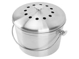 Countertop Compost Bin Round Stainless Steel Remove Odors Composting Bin with Carbon Filters for V1294-YM0703-3117230126811