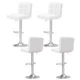 Artiss 4x Bar Stools Leather Gas Lift White BA-TW-NEW1055-WHX4