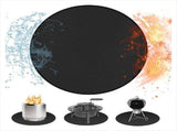 48in Round Fire Pit Mat for Stove Bonfire,Grill Fireproof Under Grill to Protect Deck Patio Grass V1370-AZ4-11657
