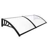 Mountview Window Door Awning Outdoor 1M X 2.4M Transparent 1x2.4M OD1006-1X2.4
