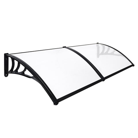 Mountview Window Door Awning Outdoor 1M X 2.4M Transparent 1x2.4M OD1006-1X2.4