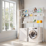 VEVOR Over Washer and Dryer Storage Shelf Two Row 6 Tiers Washer Rack White V952-LDXYJZJTJK2PRT0BR001V0