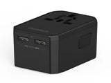 CHOETECH PD6045 GaN Tech 2C2A 45W Travel Adapter with US EU UK AU Plugs Black V28-ELECHOPD6045