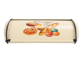 Bread Box Exquisite Elegant Drum Type Metal Bread Storage Bin for Bread Cake Doughnut Biscuit Food V1294-YM0901-3118240122412