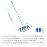 VEVOR Lawn Leveling Rake, 36"x10" Level Lawn Tool, Heavy-duty Lawn Leveler with 78" Steel Extended V952-CPPZP1036000SKWNCV0
