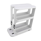 Pull Out Rotate Spice Rack 2 Tier Multipurpose Vertical Seasoning Organizer for Kitchen Cabinet V1294-YM0901-3118240229411