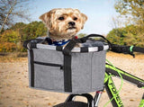 Stylish Aluminum Alloy Bicycle Basket - Black Purple Coffee Grey - 34x28x25cm - 6kg Capacity V1259-DP01-A-2776