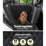 i.Pet Pet Car Seat Cover Dog Protector Hammock Back Waterproof Belt Non Slip Mat PET-COVER-132X140-BK