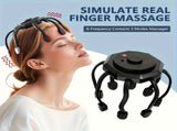 8-Claw Full-Coverage Smart Massager Human-like Kneading, Immersive Head Relaxation BLACK V1106-TBAMY001