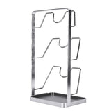 Countertop Pot Lid Holder Stainless Steel Cutting Board Organizer Pot Pan Lids Rack for Kitchen 3 V1294-YM0901-3118250191312