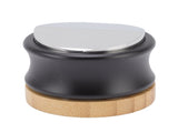 Coffee Distributor Stainless Steel Alloy Dual Head Adjustable Depth Coffee Leveler with Bamboo Base V1294-YM0715-3118220104812