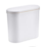 Narrow Garbage Can Space Saving Stylish Plastic Slim Waste Bin with Press Open Lid for Kitchen V1294-YM0901-3117240152411