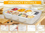 Snackle Box with Lid 8 Compartments for Snacks and Fruit V1237-ZY-818-107
