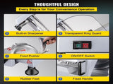 Commercial Meat 240W Electric Deli Food 10 inch Carbon Steel Blade Electric Food V952-SYDRQPJ240W1ZUOPAV3