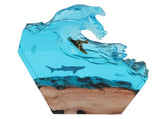 LED Ocean Surfing Night Light Synthetic Resin Wooden Handmade Bedside Table Lamp 3D Desk Art V1294-YM0901-3119250009511