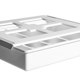 Under Desk Drawer Stylish Minimalism Style Multi Compartments Under Desk Storage Box for Cutlery V1294-YM0901-3117240146611