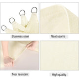 Rectangular Shade Sail Waterproof Anti 93 UV Water Resistant Wind Polyester with UV V1237-ZY-528-283