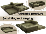 Artiss Convertible Folding Sofa Bed Green SBED-E-FLD03-2S-GN-AB