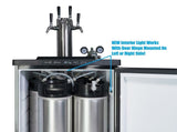 Keg King - Kegmaster Series XL Kegerator - Fastap Double Tap V225-XL2TFP