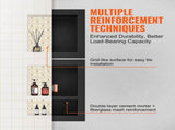 Shower Ready for Tile 40.64x40.64cm & 40.64x50.8cm, Triple Shelf, Square Corners Wall-inserted V952-SLLYBK3C16YCJMSU0V0