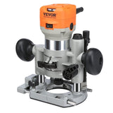 Wood Router, 1.25HP 800W, Compact Wood Trimmer Router Combo Tool with Plunge and Fixed Base, V952-YXKXBJ710W65AH7WLV3