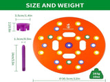 Round Seed Planting Template by Patented Color-Coded Garden Spacing Tool Kit with Seed & Seedling V1258-DP02-C-266