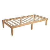 Single Size Warm Wooden Natural Bed Base Frame Single V264-STB-108P-NTR-SL-1