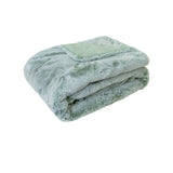 J Elliot Home Archie Sage Faux Fur Throw Rug 130 x 160cm V442-IDC-THROW-ARCHIE-SAGE-RE