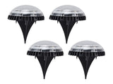 4 Pack Solar Garden Lights 8 LED Outdoor Ground Lights for Sidewalk Yard Lawn Patio Pathway Walkway V1294-YM0714-3119210330212