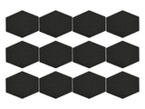 12Pcs Hexagon Acoustic Panel Polyester High Density Sound Absorbing Panel Sound Proof Insulation V1294-YM0901-3115240030611