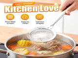 Fine-Mesh Kitchen Strainer - 2026 Upgraded Stainless Steel Sieve with Handle, Multi-Purpose Strainer V1258-DP02-F-403