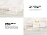 CARLA HOME 12-Pack Clear Shoe Storage Boxes - Stackable - White - Shoe Box Storage V178-36400
