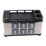 Spice Box Rack Stainless Steel Multifunctional Seasoning Bottle Holder Brush Jar Spoon Storage V1294-YM0703-3118230127212