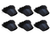 6Pcs Feather Cloth Lampshade Blue Hotel Chandelier Wall Lamp Decoration Protective Cover V1294-YM0718-3119200176211