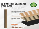 Wood Slat Acoustic Panels, 7.9 x 94.5 inch, MDF Accent Wooden Wall Panels for Modern Interior Wall V952-FHXWBTQBQXMLJP625V0