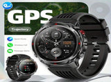 Men'S Outdoor Smart Watch GPS Sports Watch Water-Resistant Smart Watch Wireless - Black - Size 01 V1106-937-43627-BLK-01