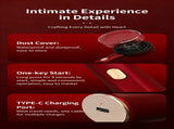 Red Luxury Red-Light Therapy Electric Scalp Massager Comb with Liquid Applicator - 3 Modes Vibration V888-ELOSUNG39272