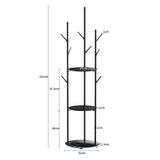 Levede Coat Rack Clothes Stand 8 Hook Organizer Black DH1050-BK