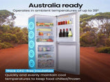 GECKO 160L Upright Portable Fridge / Freezer, 12V/24V for Motorhome and Caravan, Silver V219-CMPFRUGK16SA