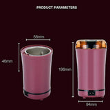 Mini Peanut Butter Machine Portable Nut Grinder with Transparent Cover 150W Motor Home Kitchen, V1189-LC-RY-00039