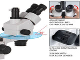 3.5X-90X Trinocular Stereo Microscope w/Pillar Stand Biological Reliable Lab V952-SMXWJ3.5X-90XTS01V0