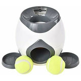 Automatic Pet Treat Dispenser Toy with 2 Tennis Balls and Feeding Spoon for IQ and Coordination V1237-MS-626-247