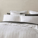 Platinum Collection Sierra White Cotton Matelasse Quilt Cover Set Super King V442-LED-QUILTCS-SIERRA-WHITE-SK