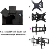 Weatherproof Outdoor TV Cover for Wall-Mounted Flat Screens Waterproof, Dustproof, and V1341-ZY-FZHGM7AJ-I-GREY